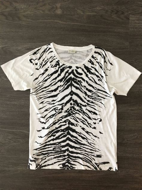 YSL Saint laurent tiger print t shirt size XS 